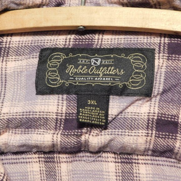 Button up Plaid Flannel Cozy size 3XL - Picture 2 of 2